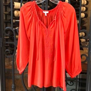 Joie Coral 3/4 Sleeve Flowy Top